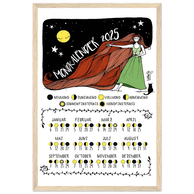 Lunar Calendar 2025 (Framed) – South