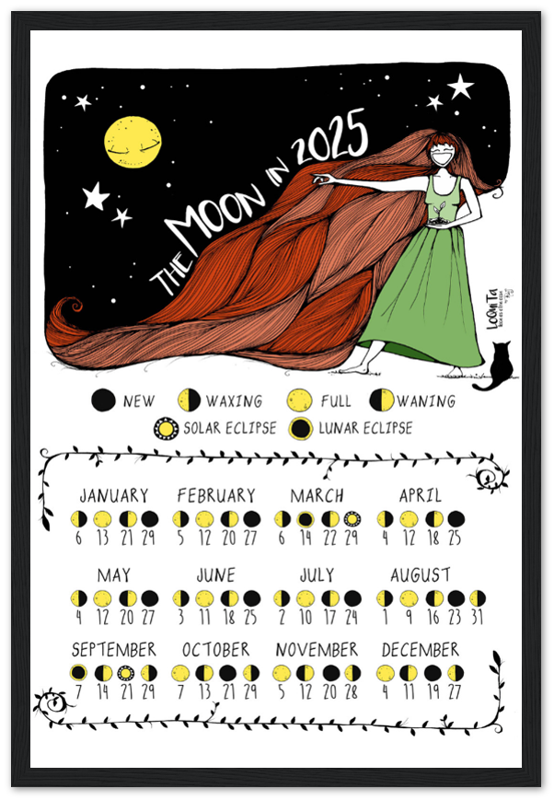 Lunar Calendar 2025 (Framed) – South