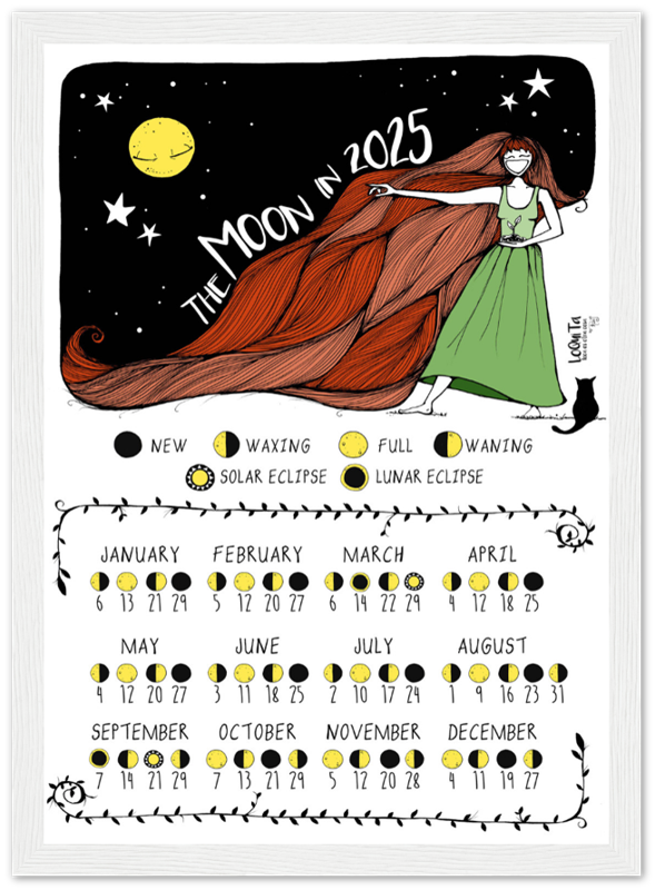 Lunar Calendar 2025 (Framed) – South