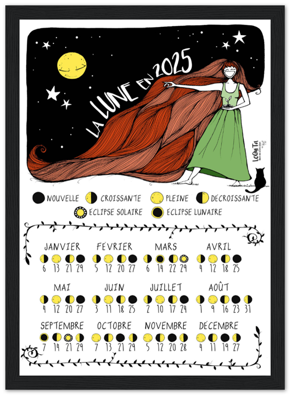 Lunar Calendar 2025 (Framed) – South