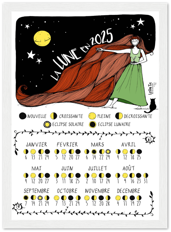 Lunar Calendar 2025 (Framed) – South