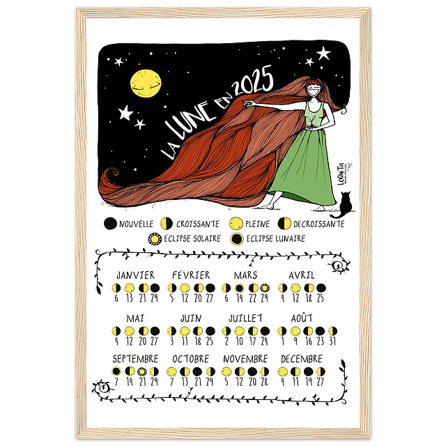 Lunar Calendar 2025 (Framed) – South