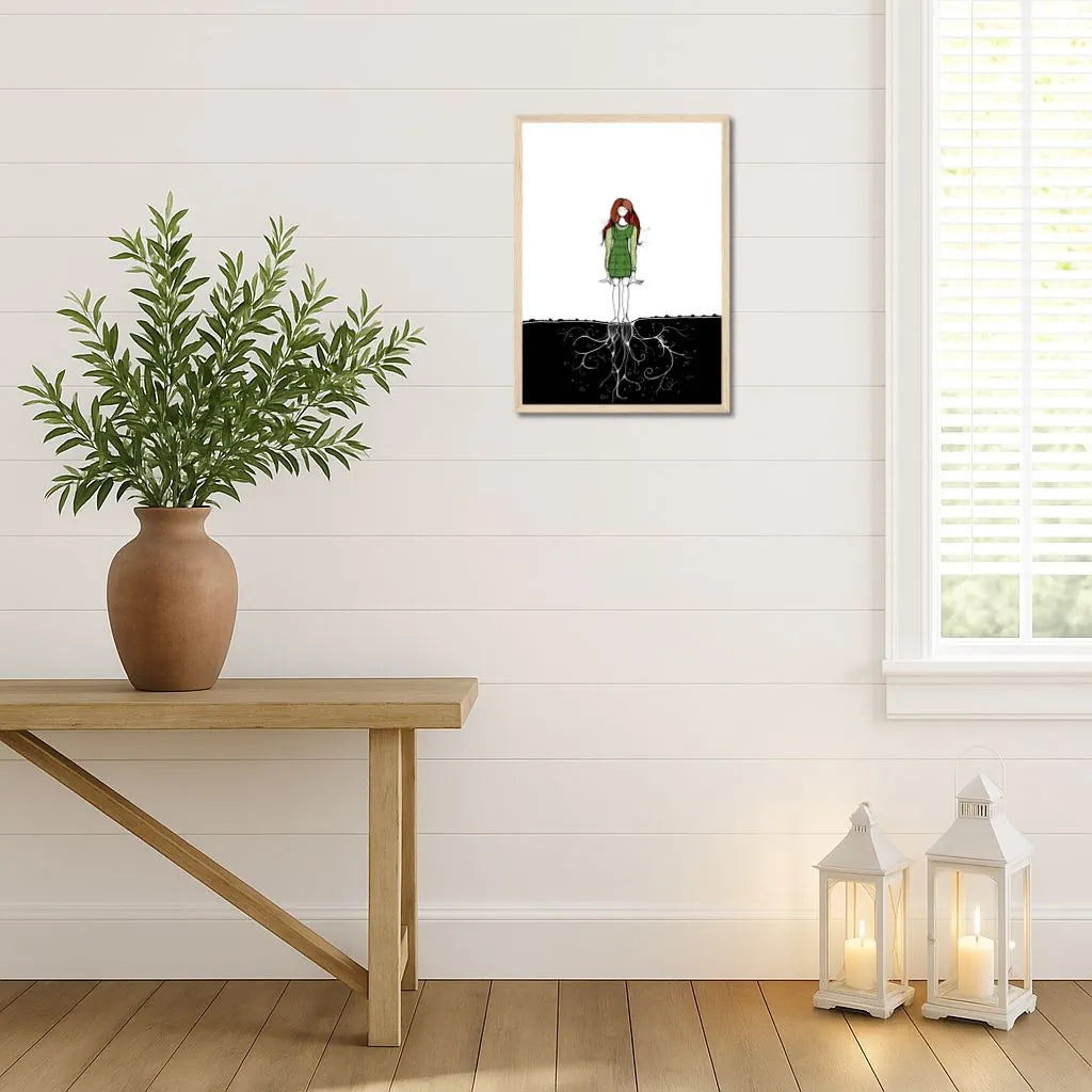 Invisible Dance – Wooden Framed Poster