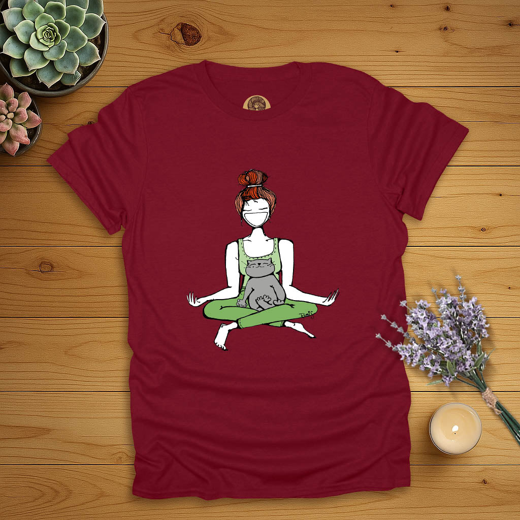 Cat-like Meditation T-Shirt