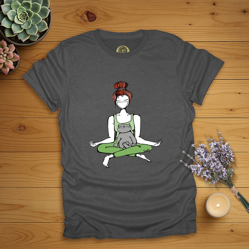 Cat-like Meditation T-Shirt