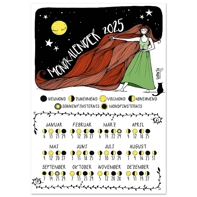 Lunar Calendar 2025 (Poster)