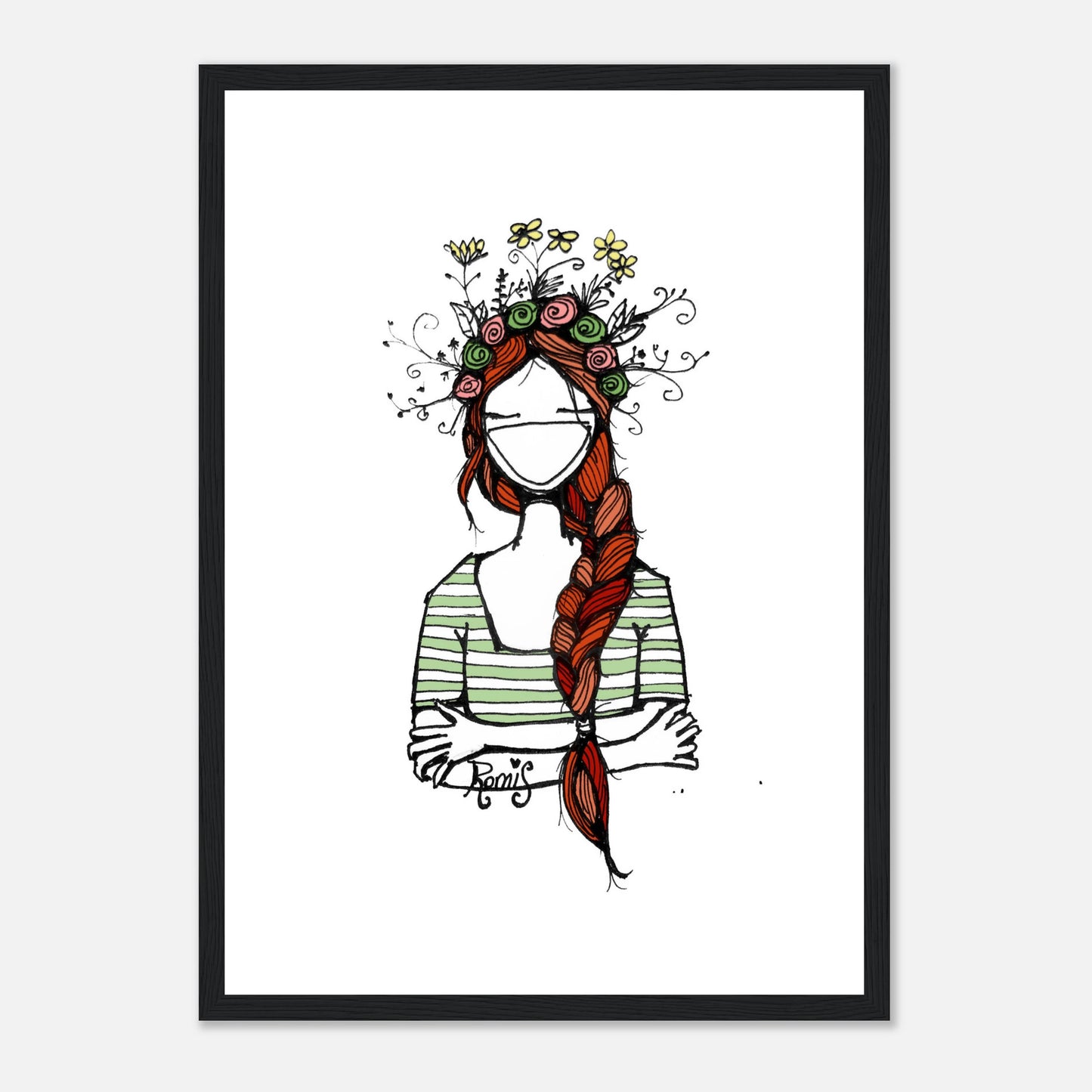 Spring in My Head Wooden Framed Poster