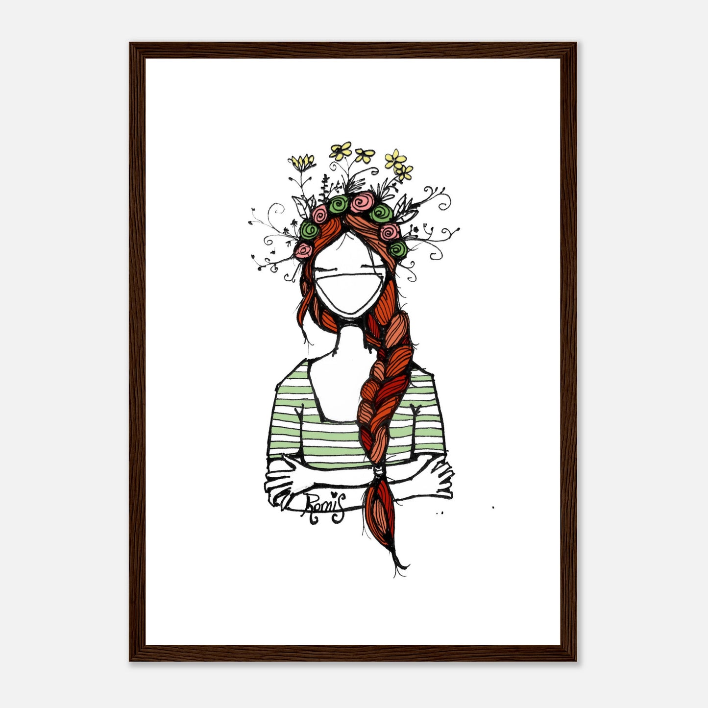 Spring in My Head Wooden Framed Poster