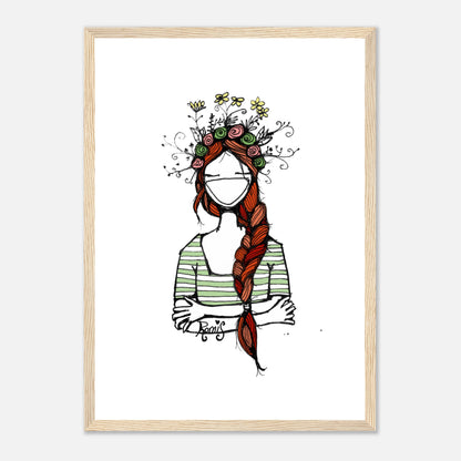 Spring in My Head Wooden Framed Poster