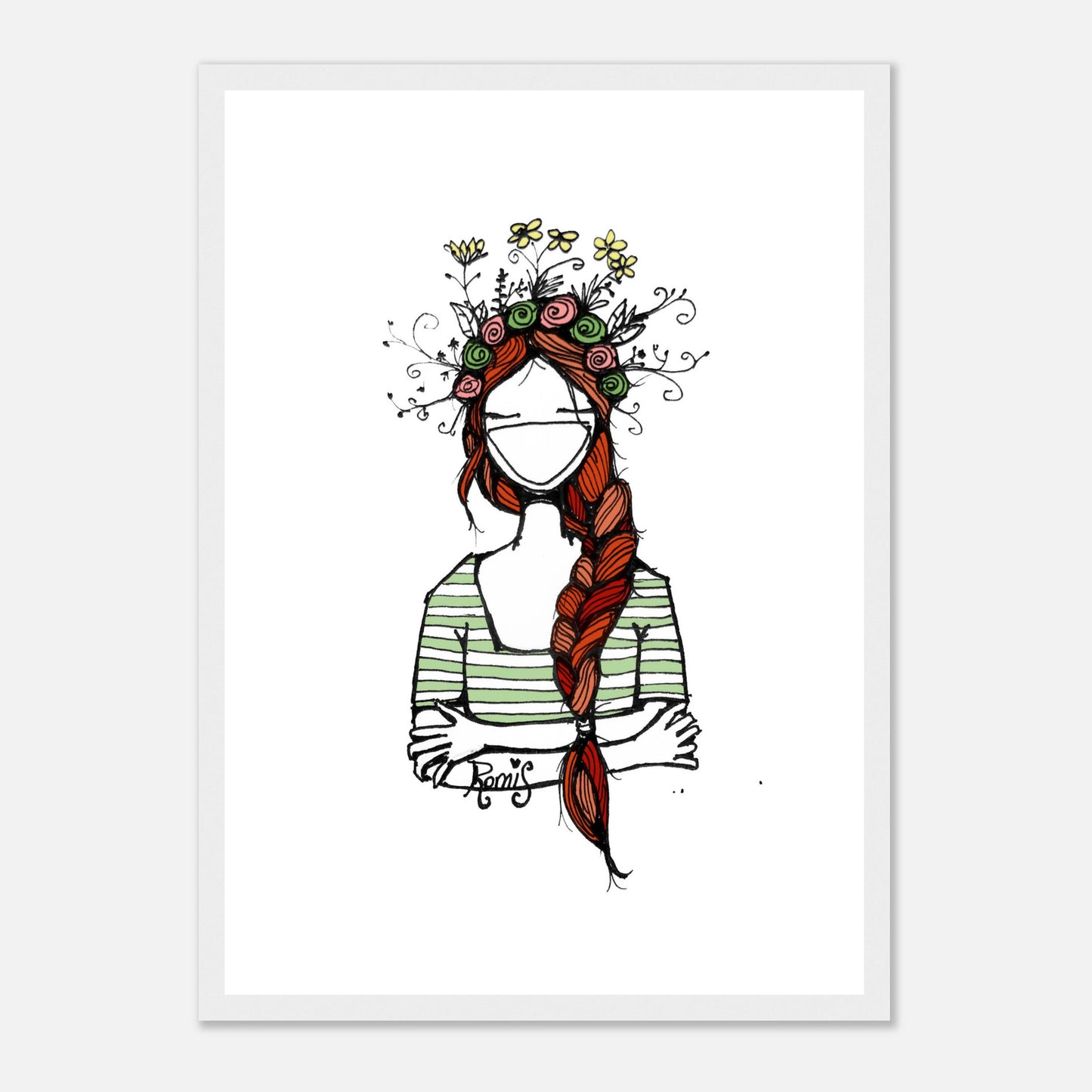 Spring in My Head Wooden Framed Poster