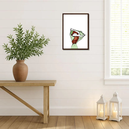 Shed Your Skin Wooden Framed Poster
