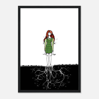 Invisible Dance – Wooden Framed Poster