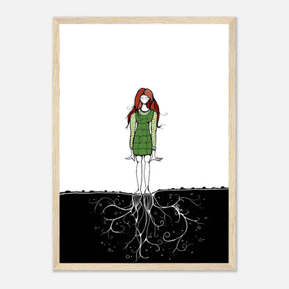 Invisible Dance – Wooden Framed Poster