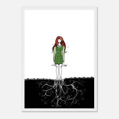 Invisible Dance – Wooden Framed Poster