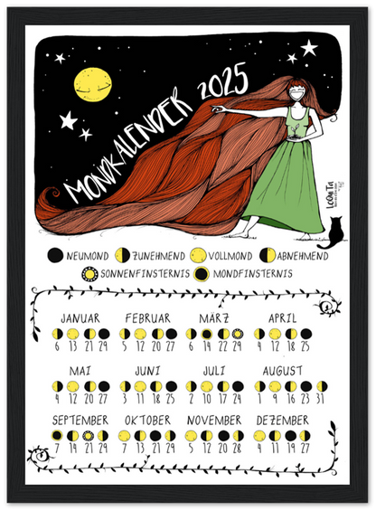 Lunar Calendar 2025 (Framed) – South