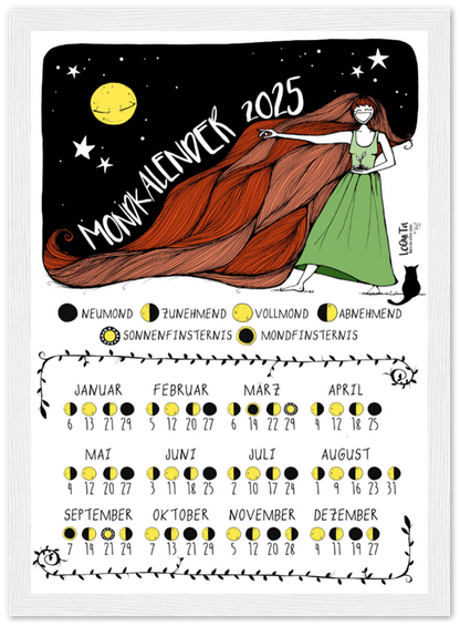Lunar Calendar 2025 (Framed) – South