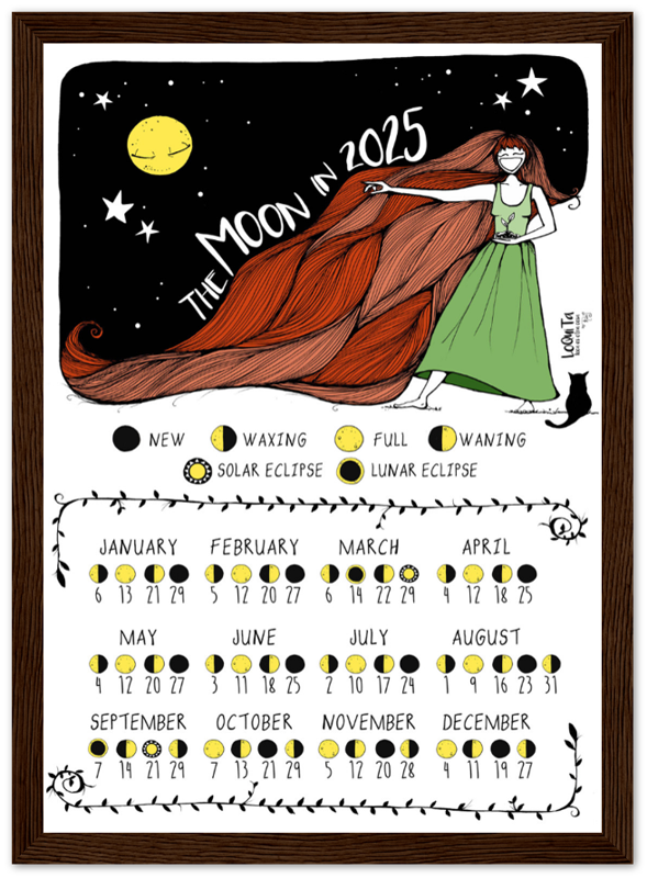 Lunar Calendar 2025 (Framed) – South