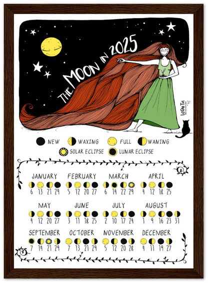 Lunar Calendar 2025 (Framed) – South