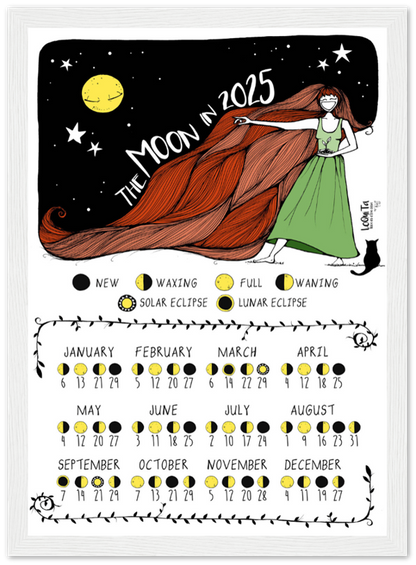 Lunar Calendar 2025 (Framed) – South