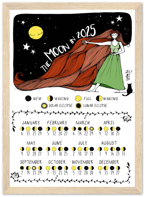 Lunar Calendar 2025 (Framed) – South