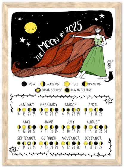 Lunar Calendar 2025 (Framed) – South