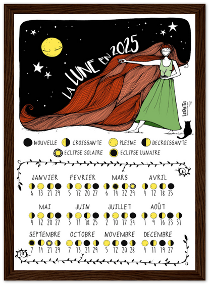 Lunar Calendar 2025 (Framed) – South
