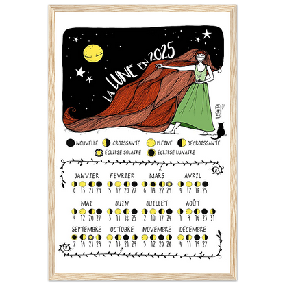 Lunar Calendar 2025 (Framed) – South