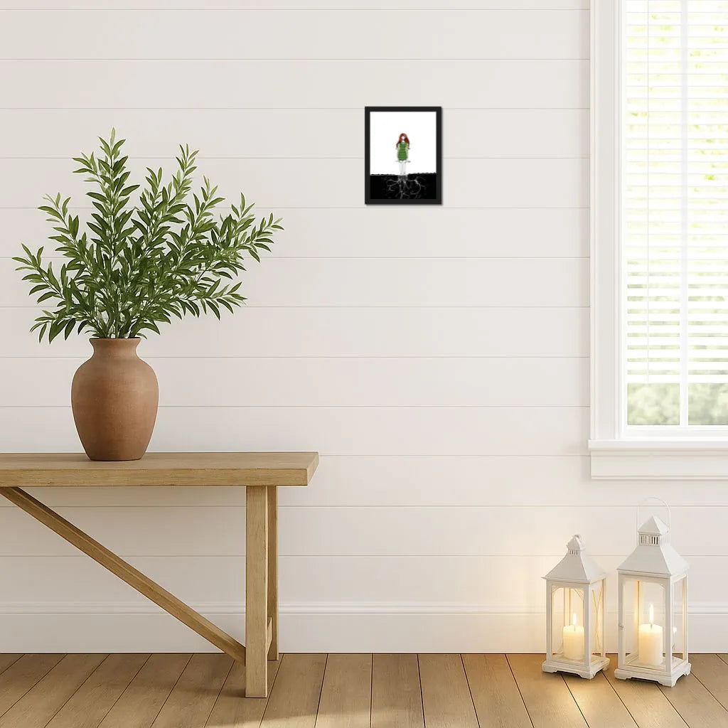 Invisible Dance – Wooden Framed Poster