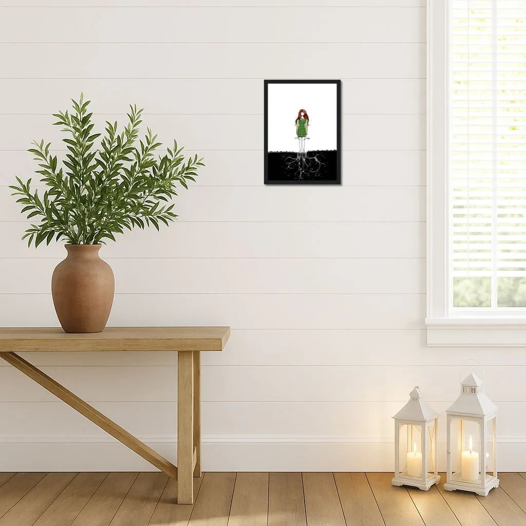 Invisible Dance – Wooden Framed Poster