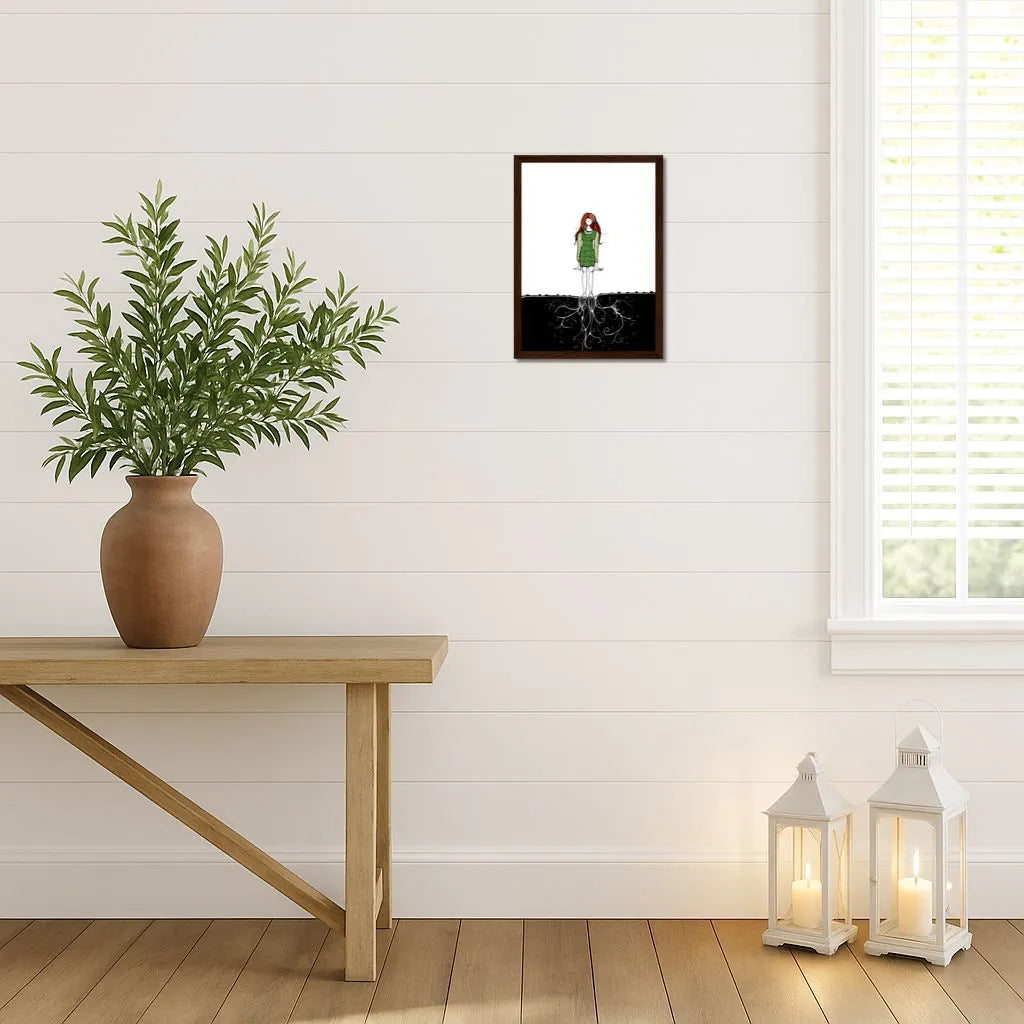 Invisible Dance – Wooden Framed Poster