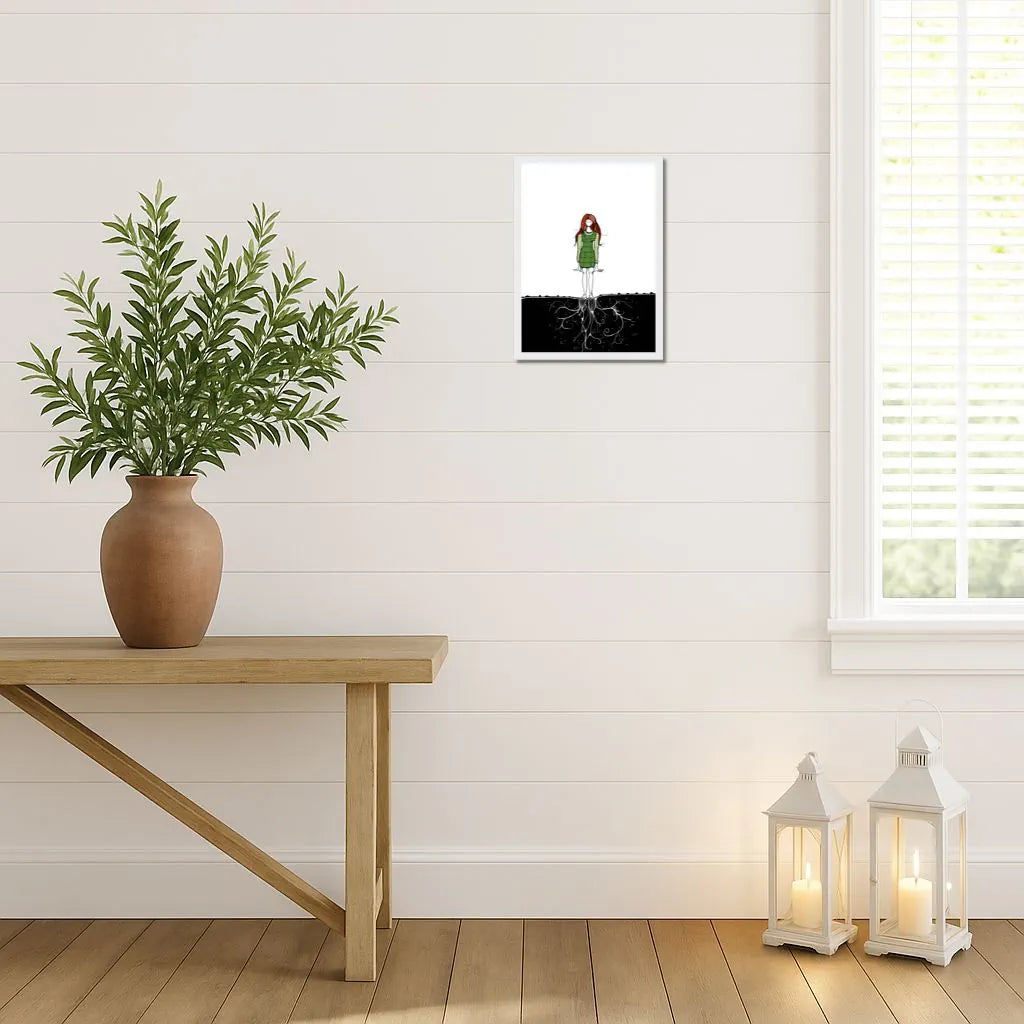 Invisible Dance – Wooden Framed Poster