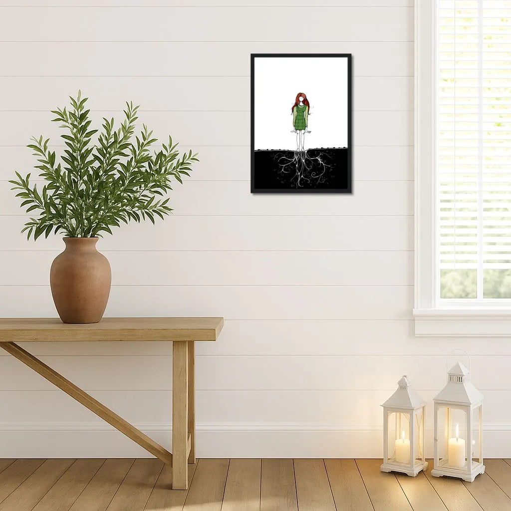 Invisible Dance – Wooden Framed Poster