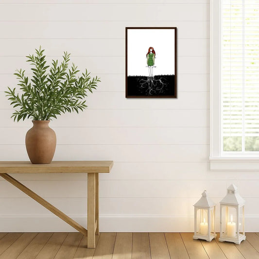 Invisible Dance – Wooden Framed Poster