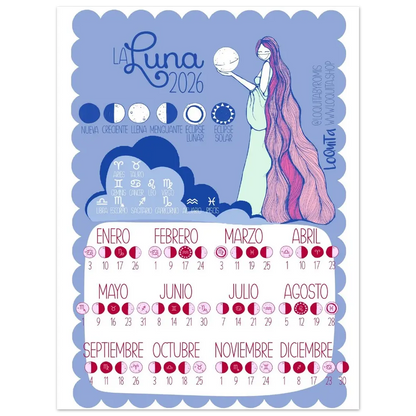 Lunar Calendar 2026 Poster