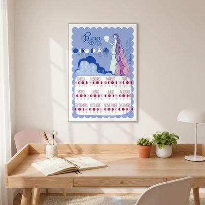 Lunar Calendar 2026 Poster