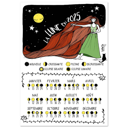Lunar Calendar 2025 (Poster)