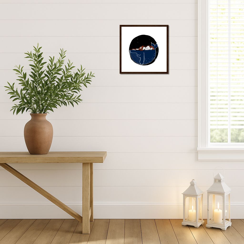 LoQuiTa and the Whale Framed Poster